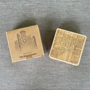 New Seattle Washington Wooden Coaster Set